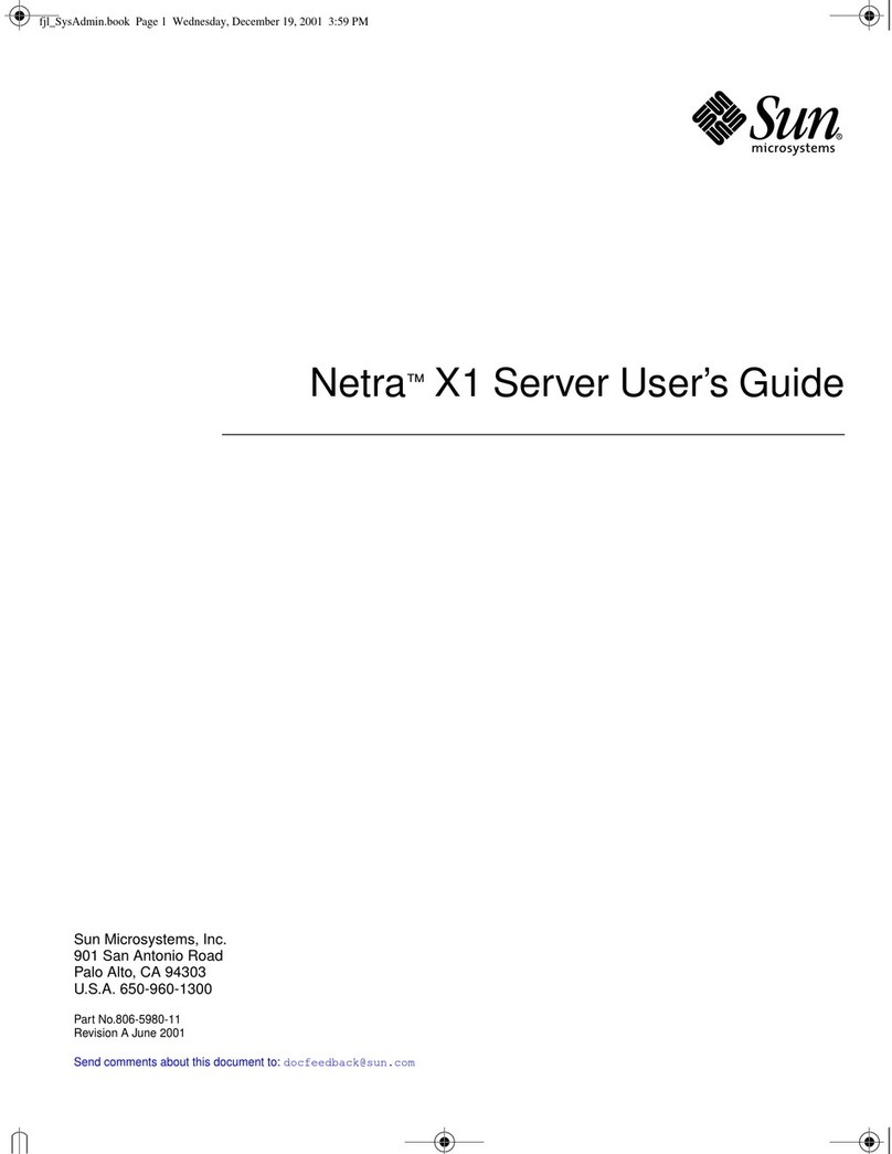 Sun Microsystems Netra X1 User manual