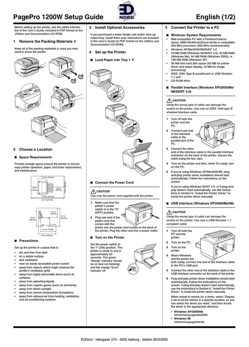 Konica Minolta PagePro 1200W User manual