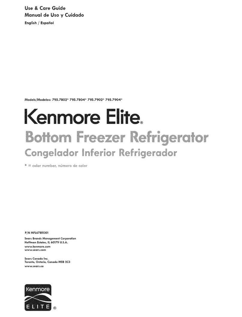 Kenmore Elite 795.7802 Series Use & care guide