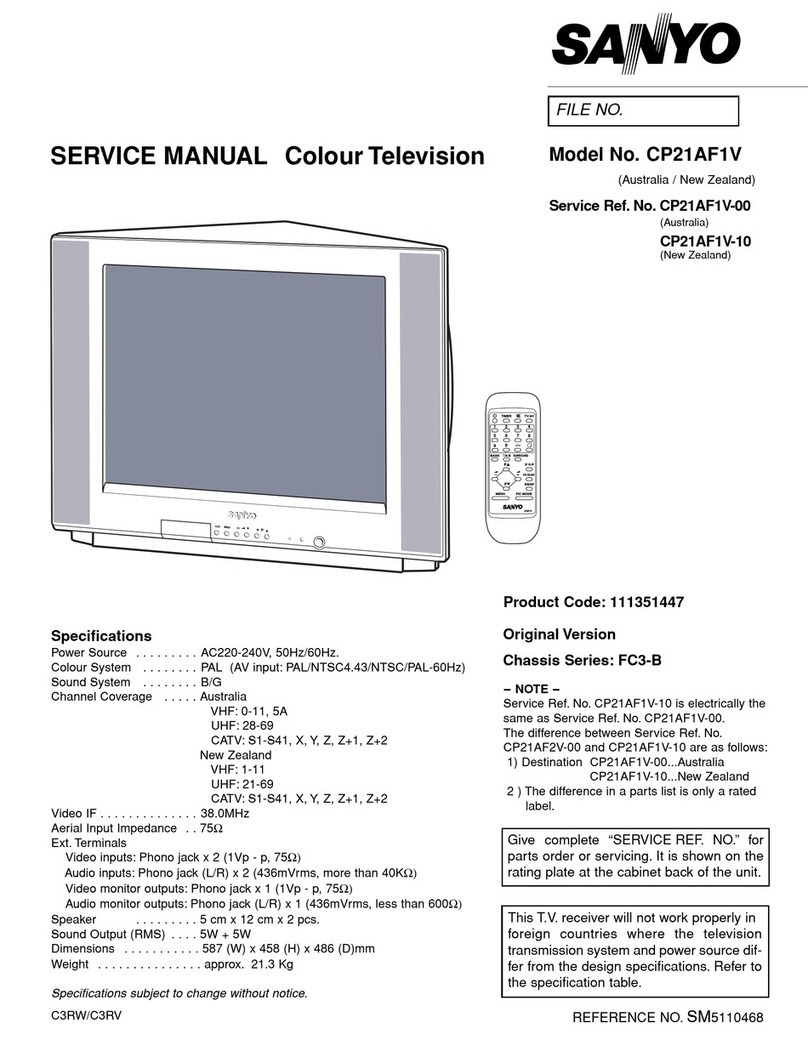 Sanyo CP21AF1V User manual