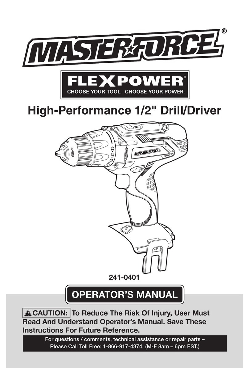 MasterForce 241-0401 User manual