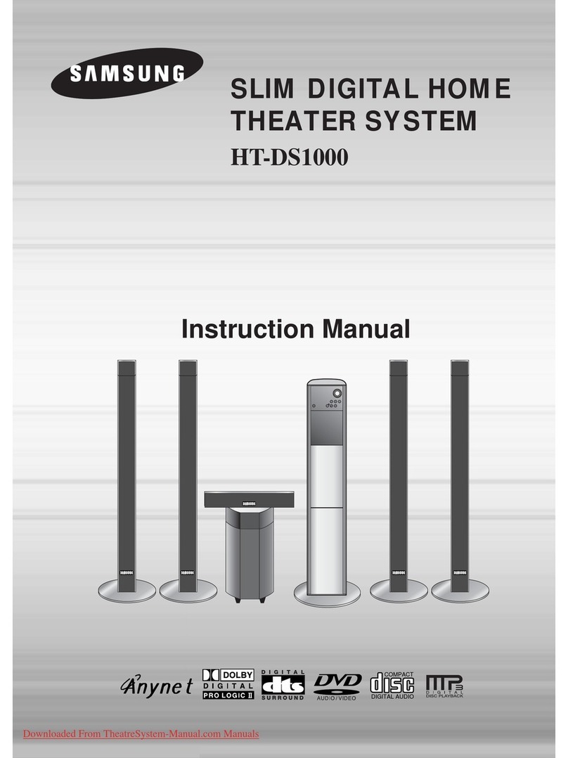 Samsung HT-DS1000 User manual Samsung HT-DS1000 User manual