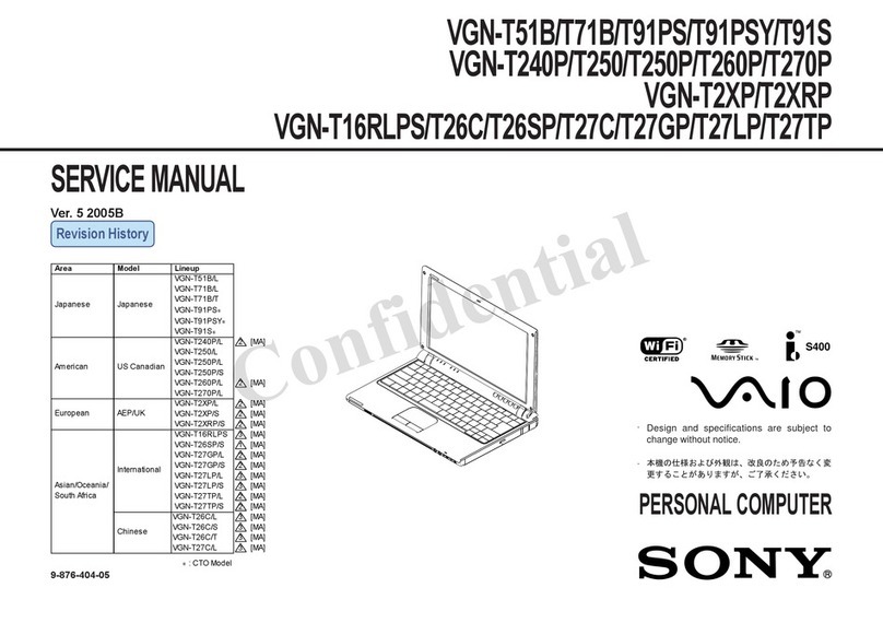 Sony Vaio VGN-T51B User manual
