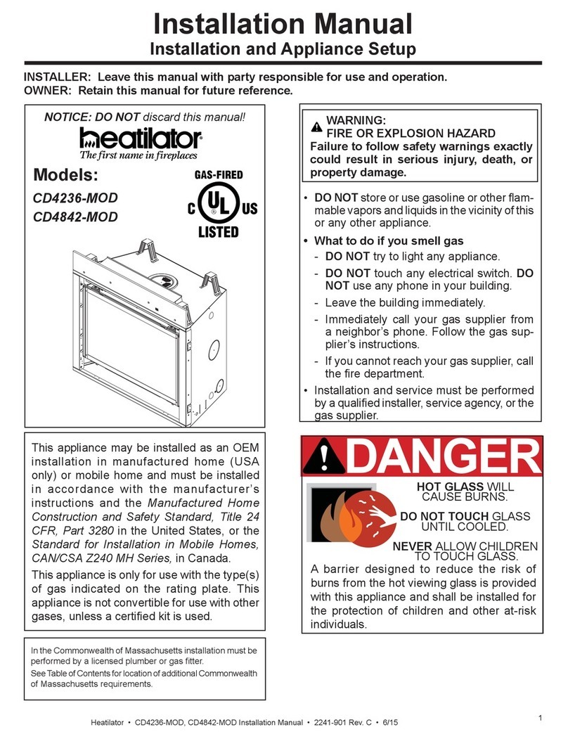 Heatilator CD4236-MOD User manual Heatilator CD4236-MOD User manual
