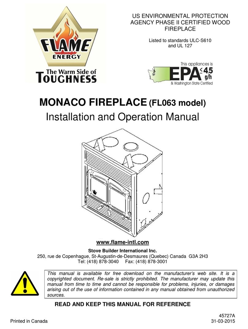 Flame MONACO FL063 Installation and operation manual