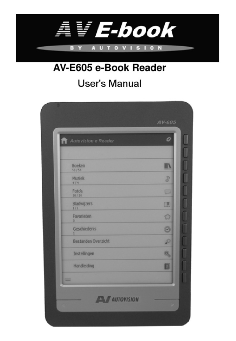AV E-Book AV-E605 user manual