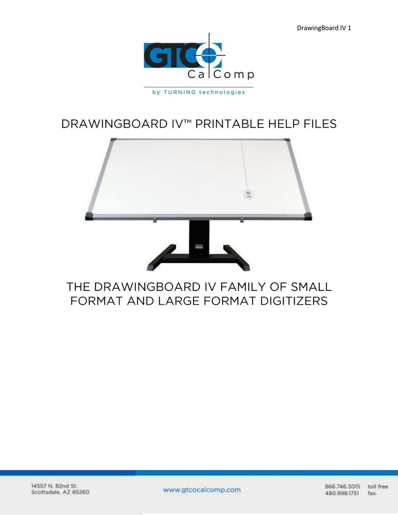 GTCO CalComp Drawingboard IV user guide