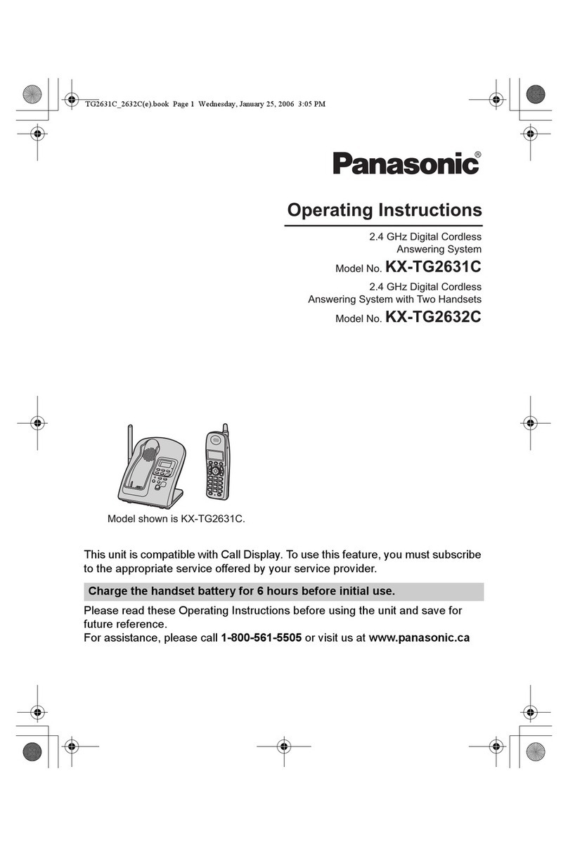 Panasonic KX-TG2631C User manual
