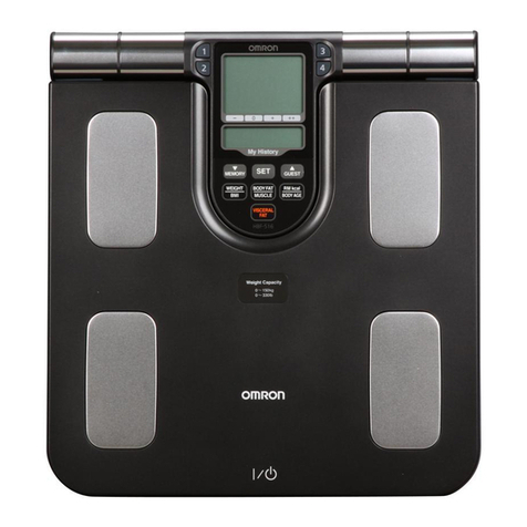 Omron FULL BODY SENSOR BODY COMPOSITION MONITOR AND SCALE... User manual