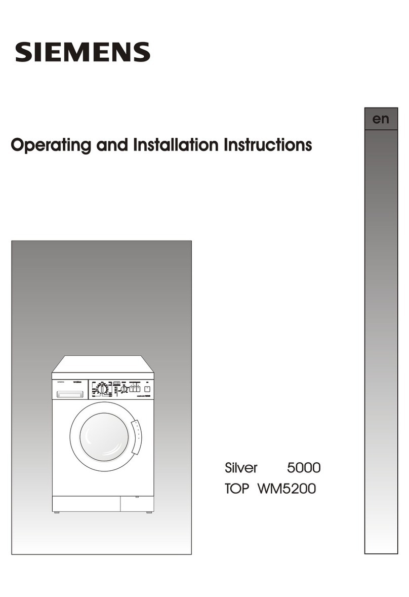 Siemens TOP WM5200 User manual