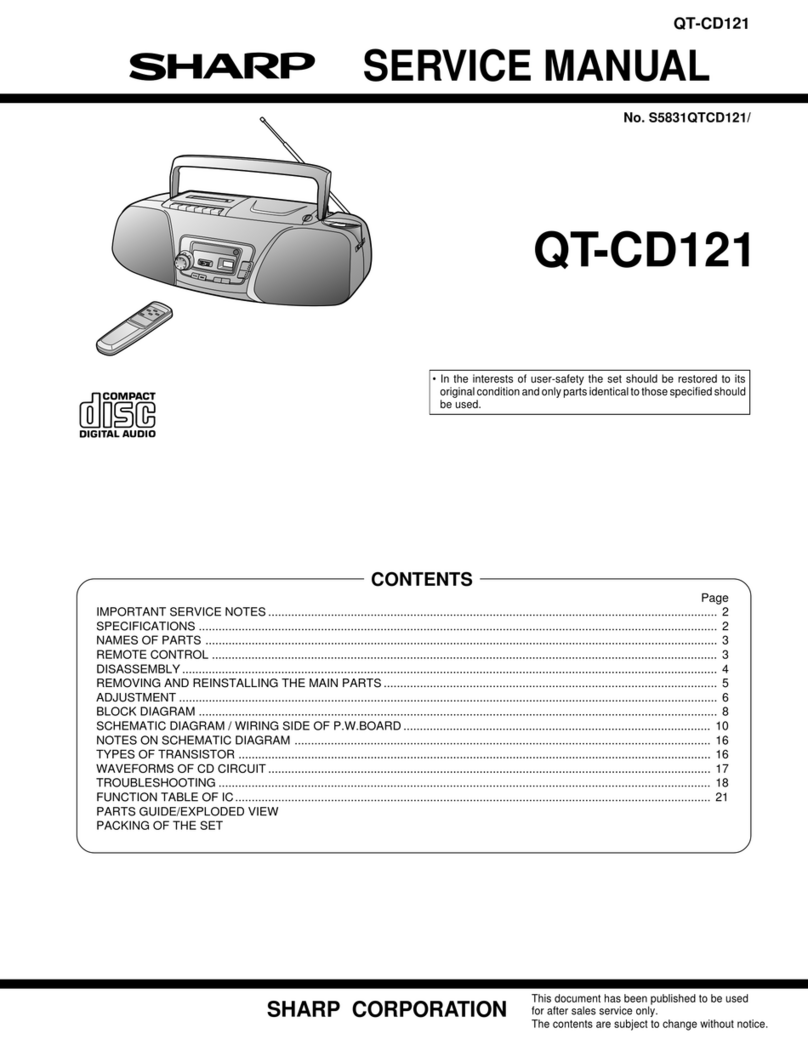 Sharp QT-CD121 User manual