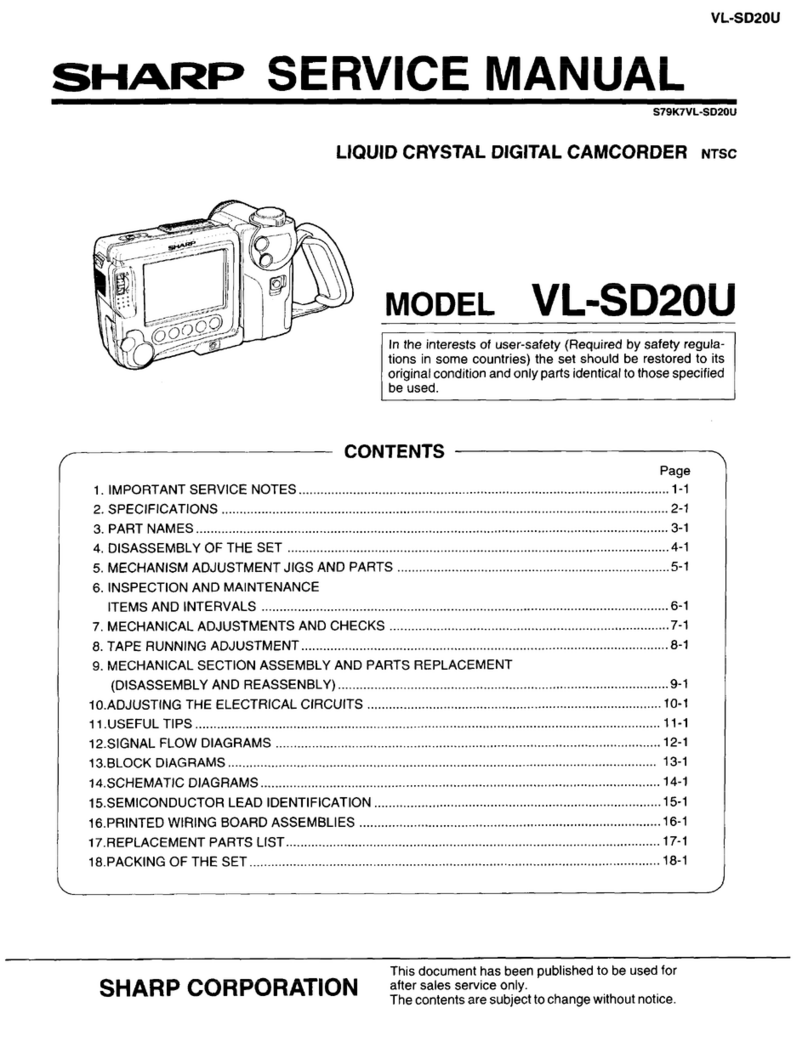 Sharp VL-SD20U Service manual
