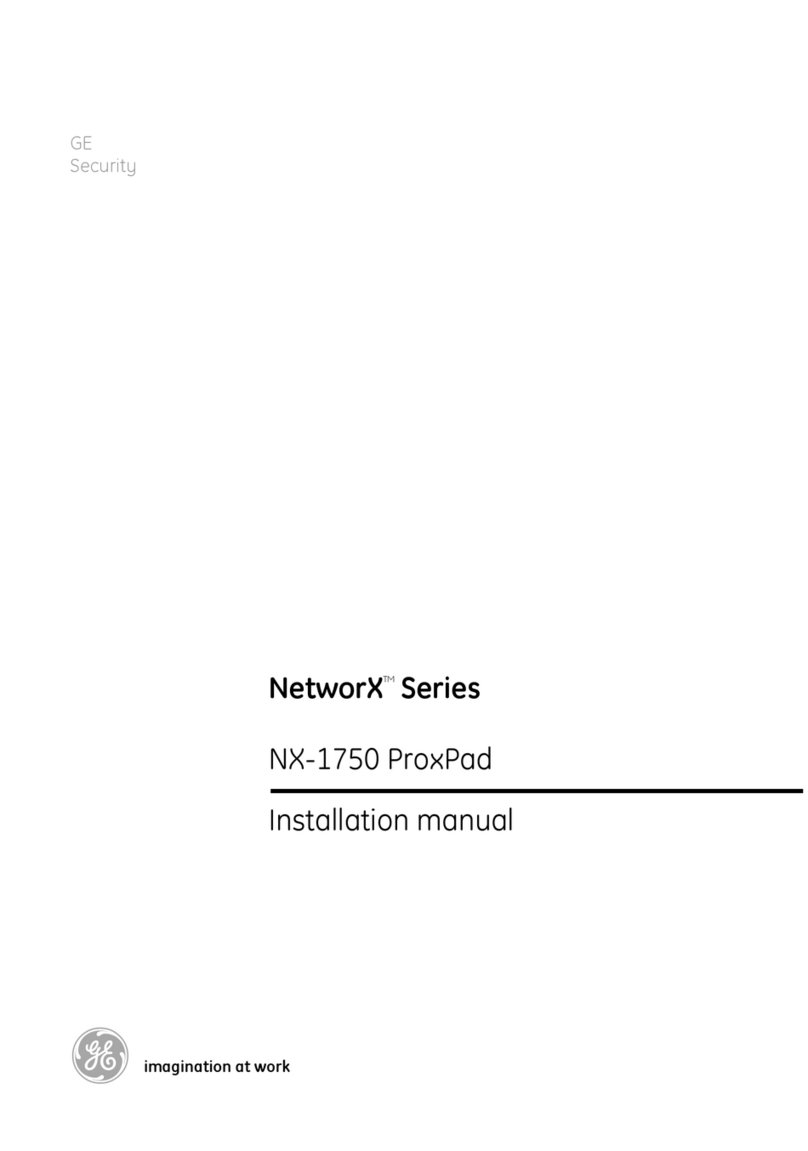 GE Security NX-1750 ProxPad User manual