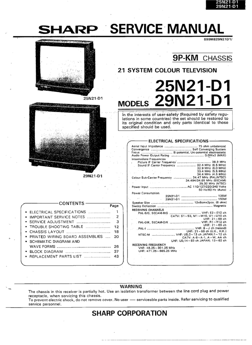 Sharp 25N21-D1 User manual Sharp 25N21-D1 User manual