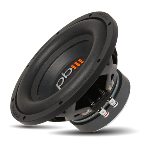 Power bass S-104x Application & enclosure guide Power bass S-104x Application & enclosure guide