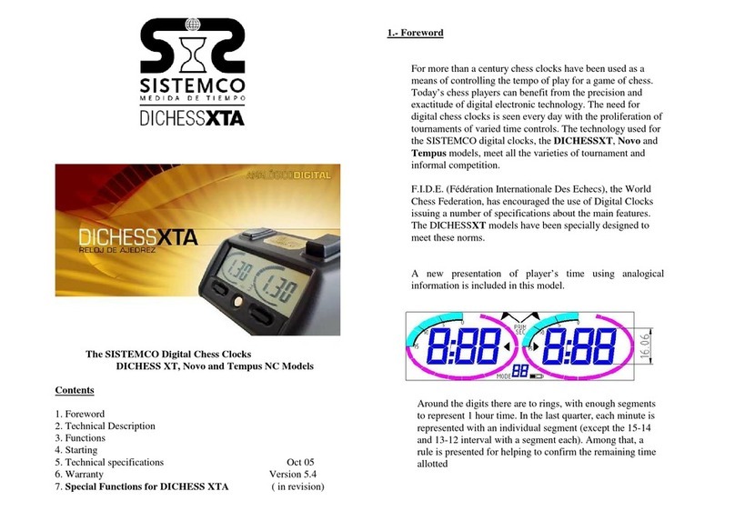 Sistemco DICHESS XT manual