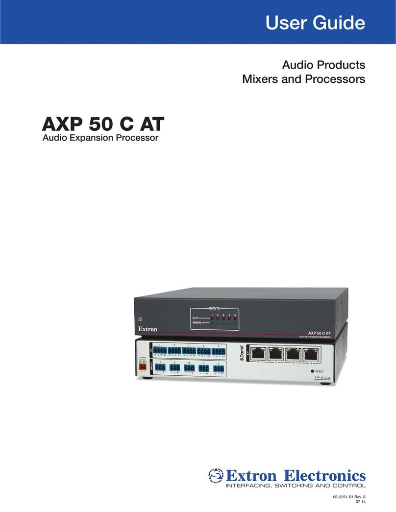 Extron electronics AXP 50 C AT user guide