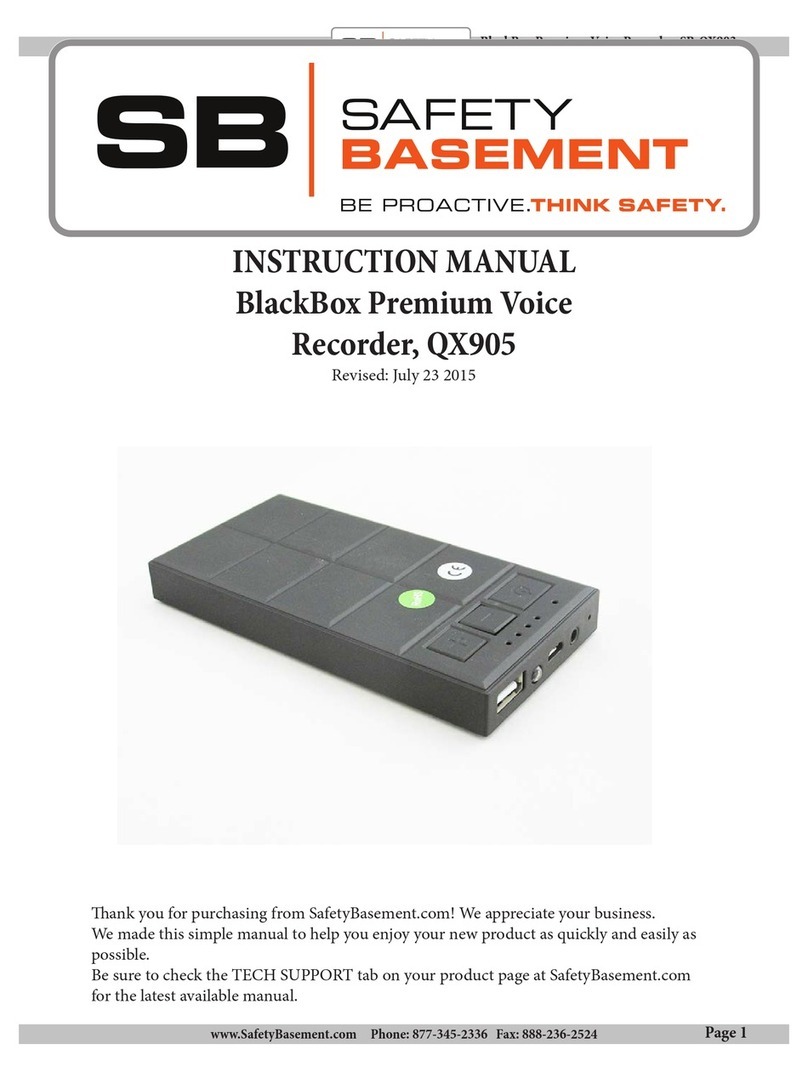 Safety Basement QX905 instruction manual