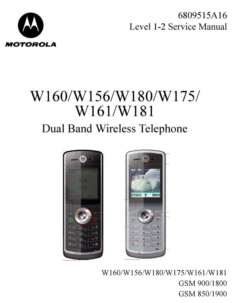 Motorola W160 User manual Motorola W160 User manual