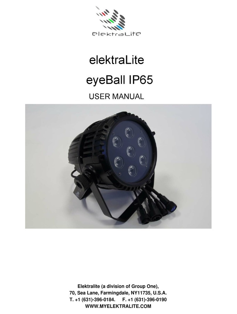 elektraLite eyeBall IP65 user manual