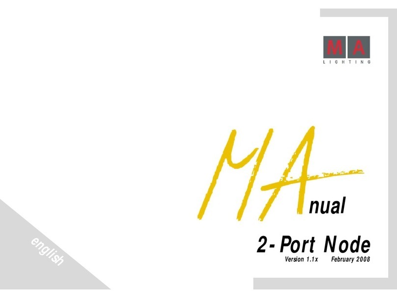 MA lighting 2-Port Node Assembly instructions