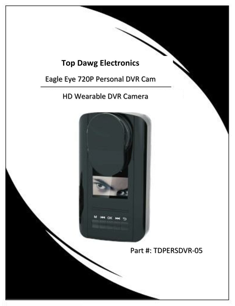 Top Dawg Electronics Eagle Eye TDPERSDVR-05 User manual