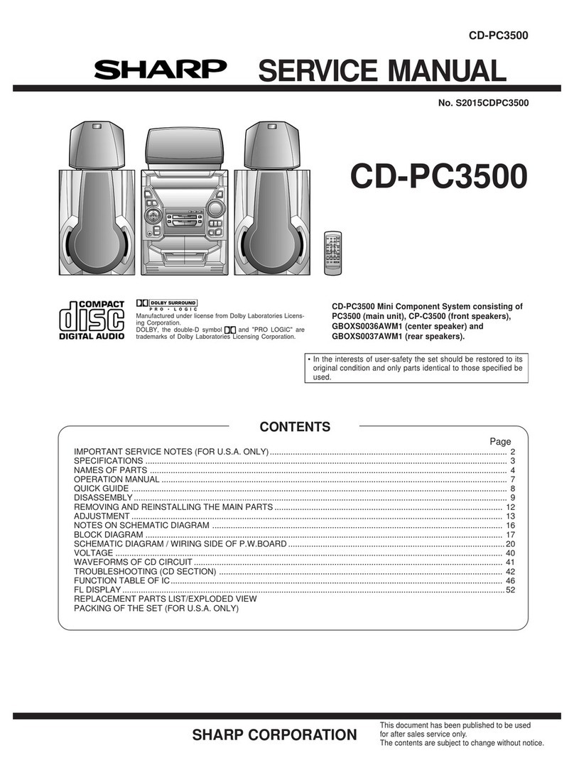 Sharp CD-PC3500 User manual Sharp CD-PC3500 User manual