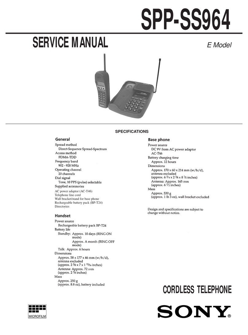 Sony SPP-SS964 Service manual