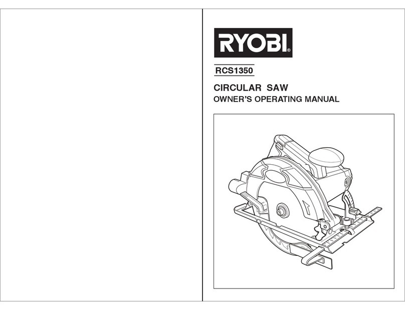 Ryobi RCS1350 Owner's operating manual