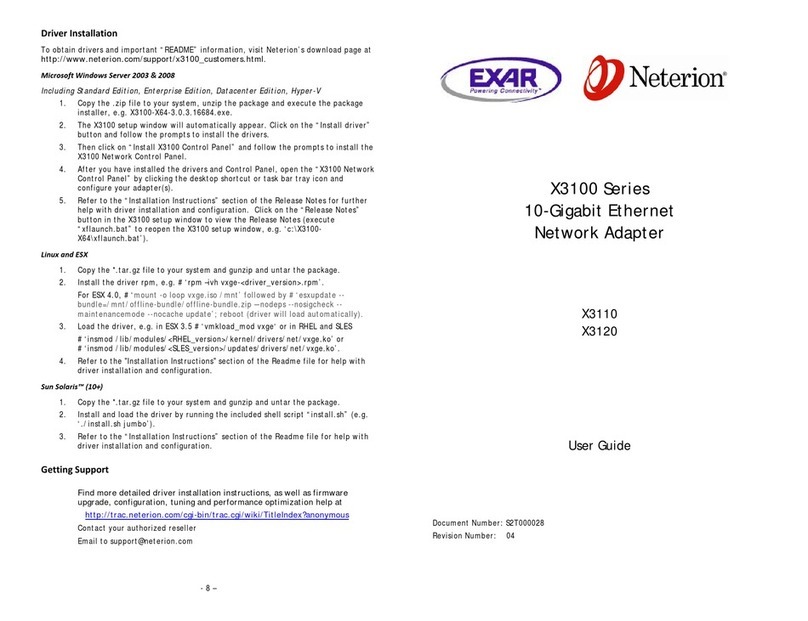 Neterion X3110 user guide