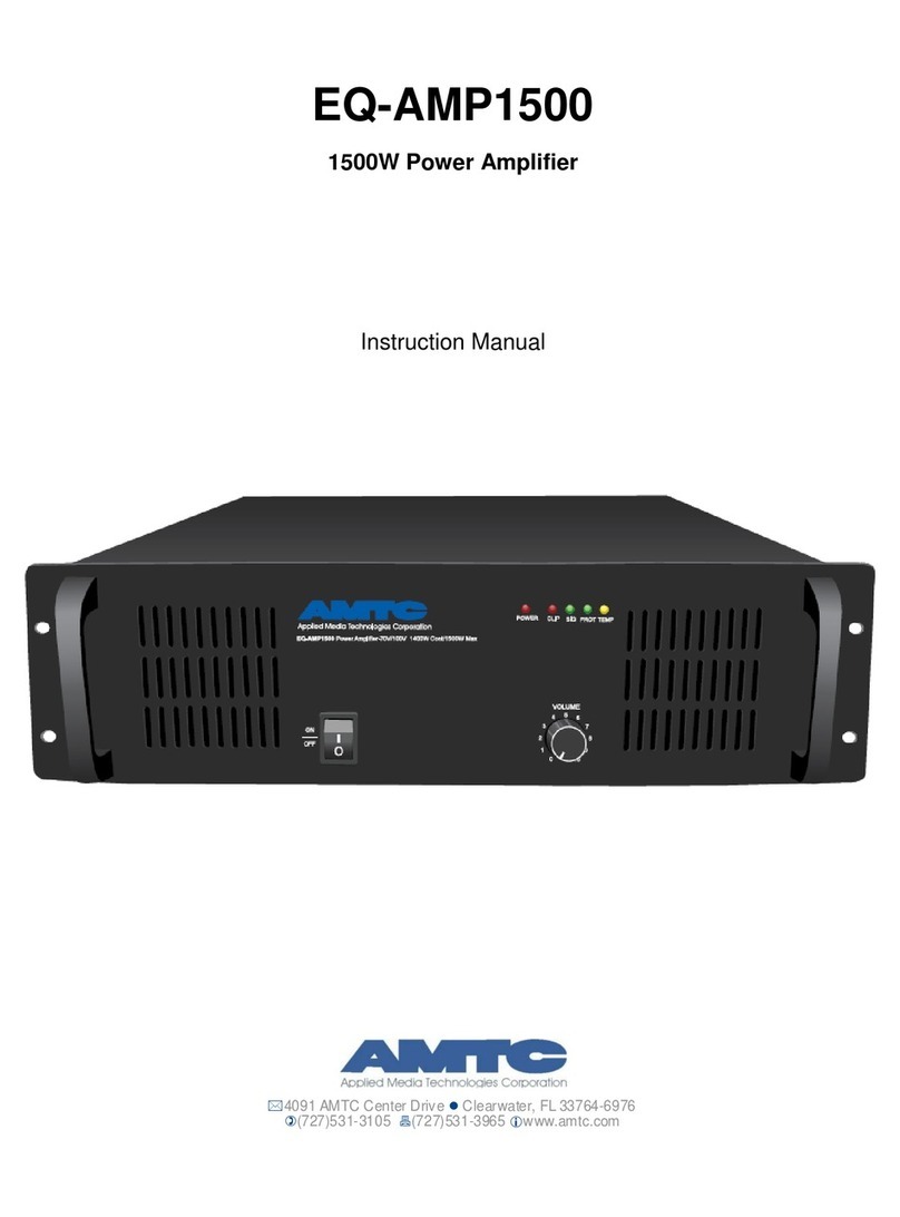 AMTC EQ-AMP1500 instruction manual