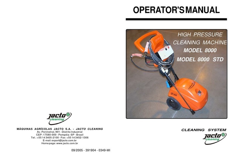 Jacto 8000 Operator's manual