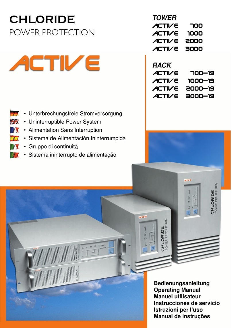Chloride Power Protection Active 700 User manual