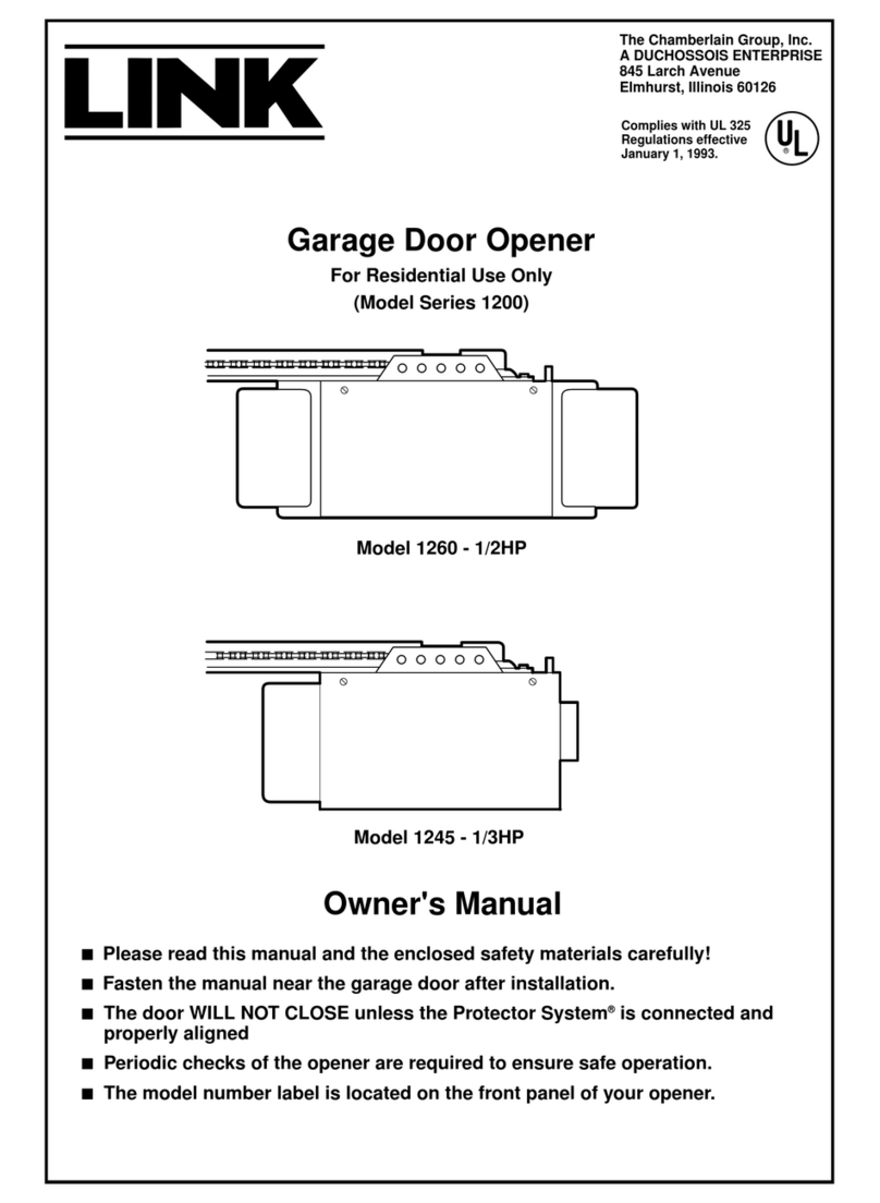 Link 1260 - 1/2HP owner's manual