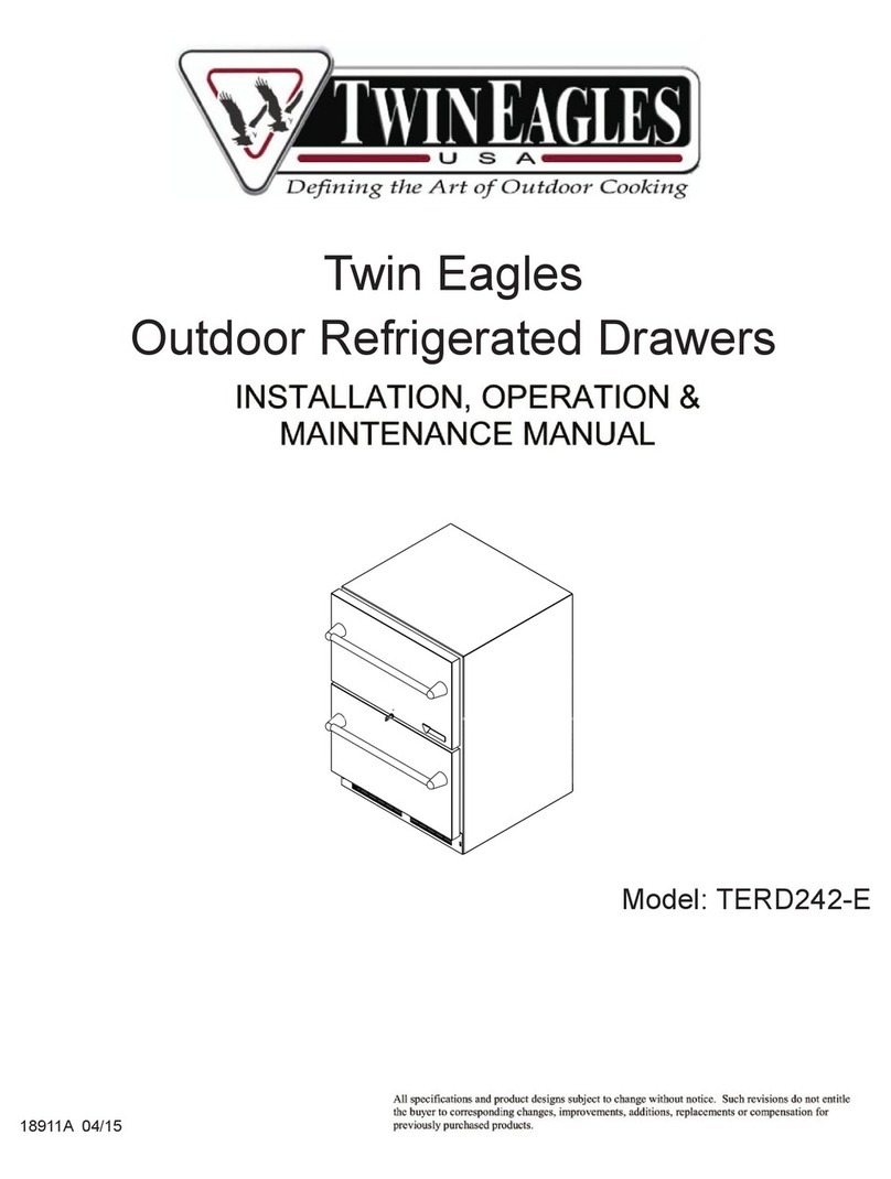 Twin Eagles TERD242-E Installation, operation & maintanance manual