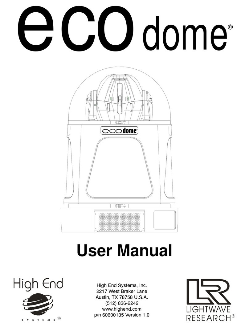High End Systems ecodome user manual