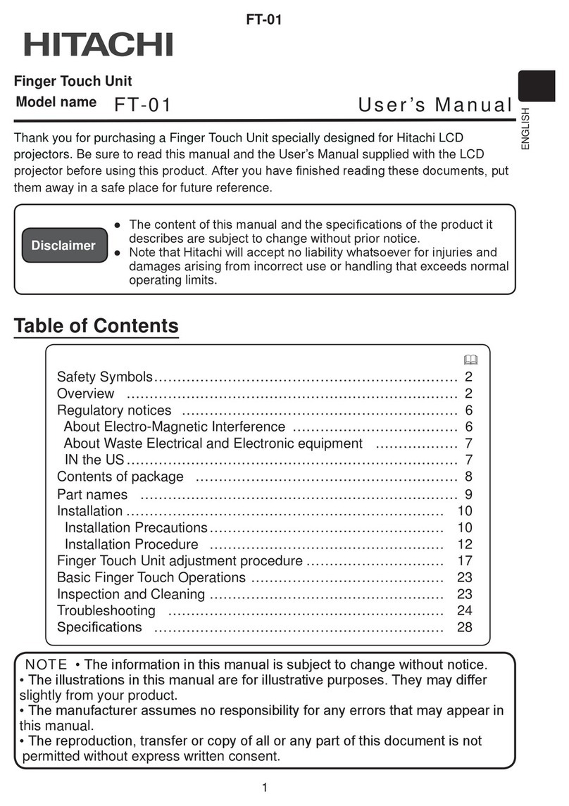 Hitachi FT-01 User manual