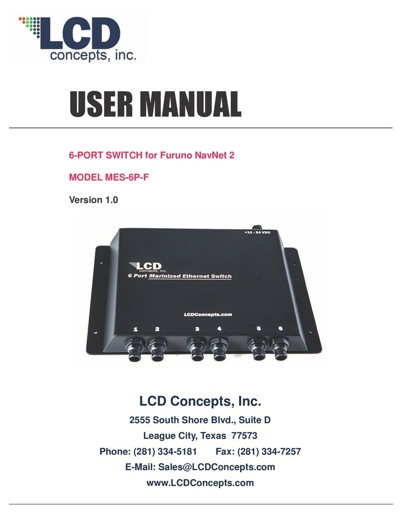 LCD Concepts MES-6P-F user manual