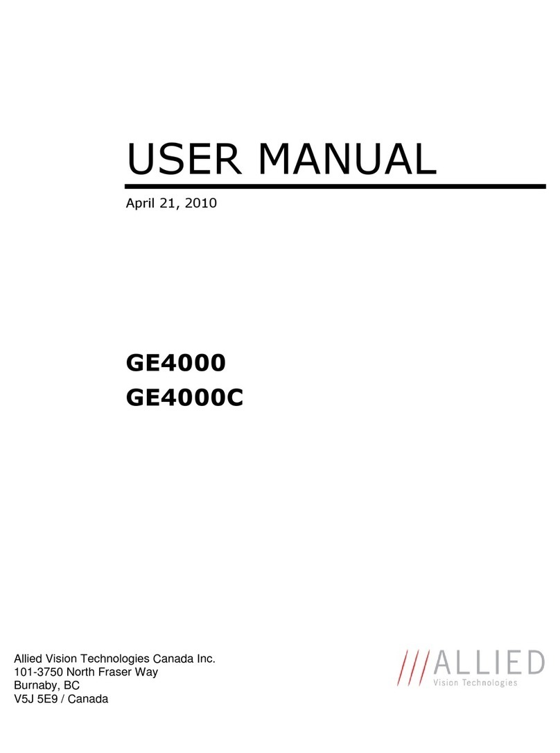 Allied Vision Technologies Prosilica GE4000 user manual