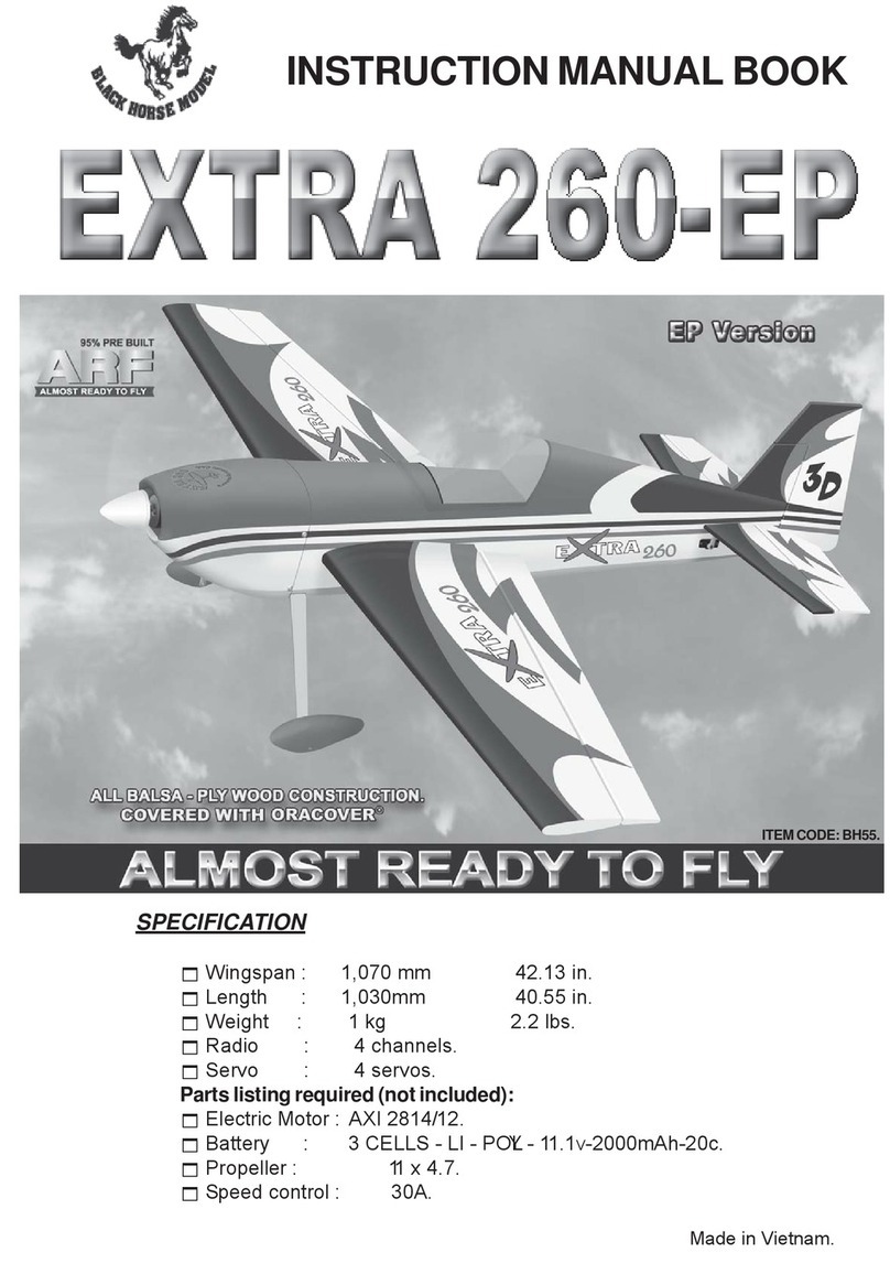 Black Horse Model Extra 260-EP BH55 Owner's manual