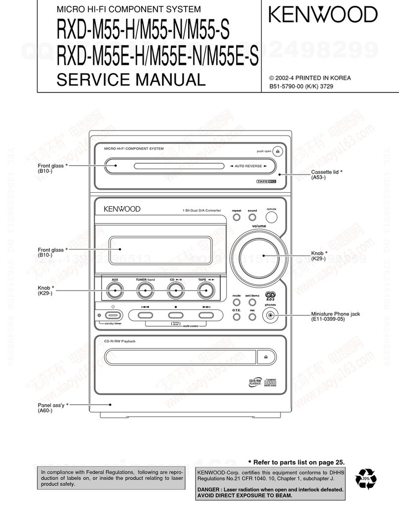 Kenwood RXD-M55-H Service manual