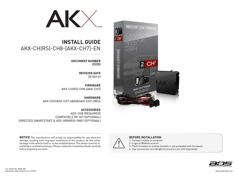 AKX AKX-CH7 install guide