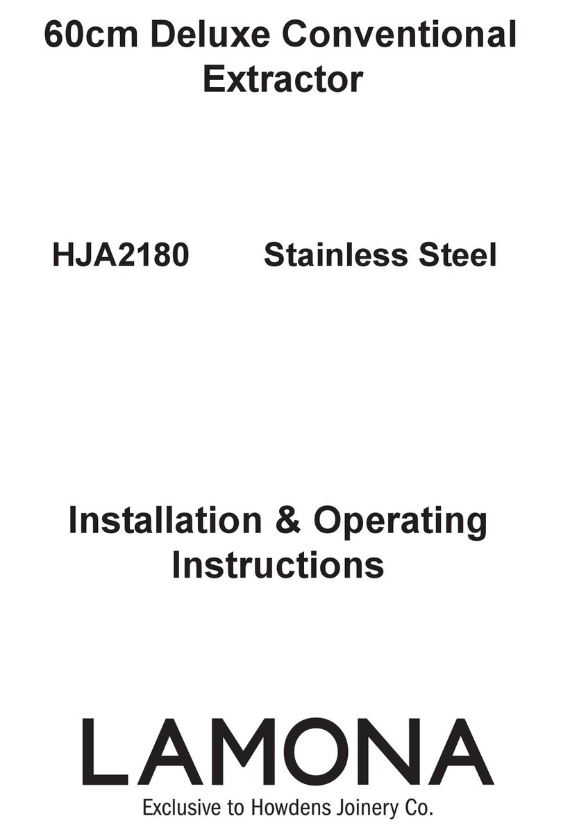 Lamona HJA2180 Installation & operating instruction