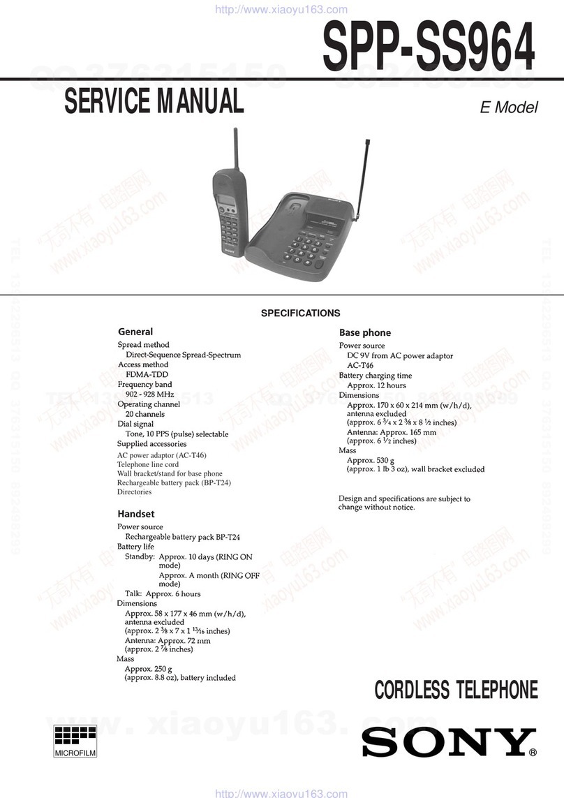 Sony SPP-SS964 User manual