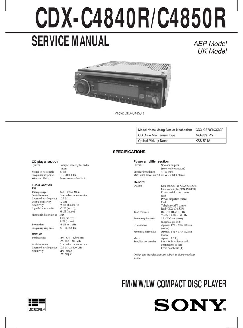 Sony CDX-C4840R User manual