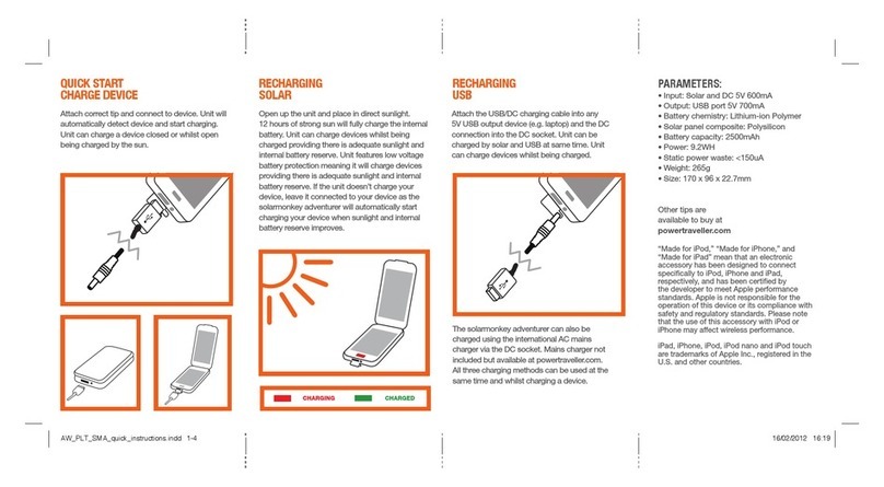 PowerTraveller solarMONKEYadventurer user guide