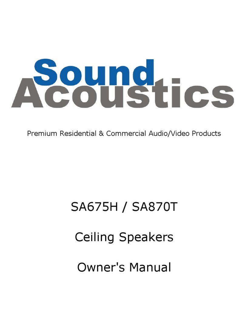 Sound Acoustics SA675H owner's manual