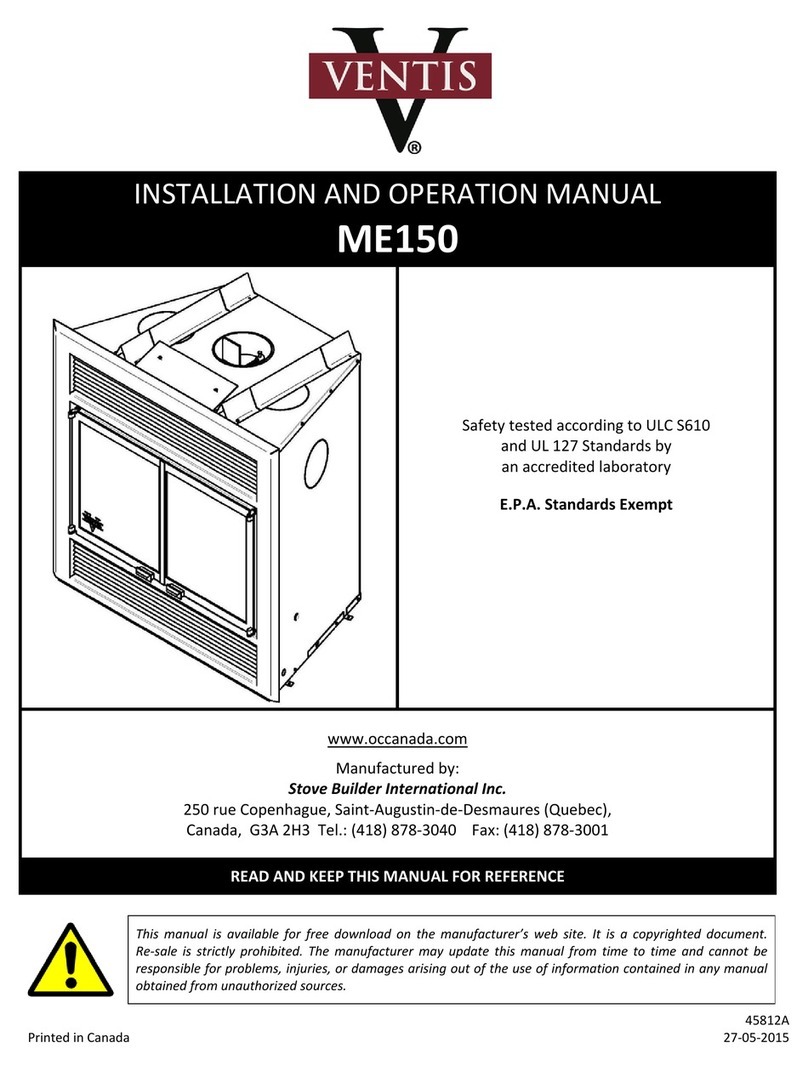 Ventis ME150 Installation and operation manual