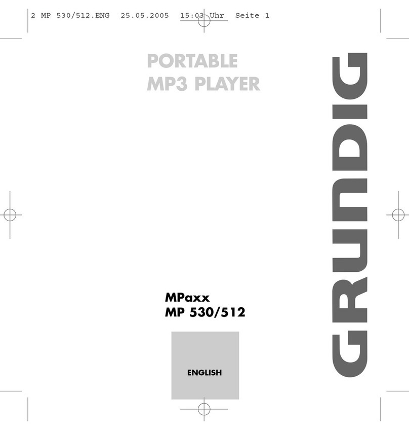 Grundig MP 530 User manual