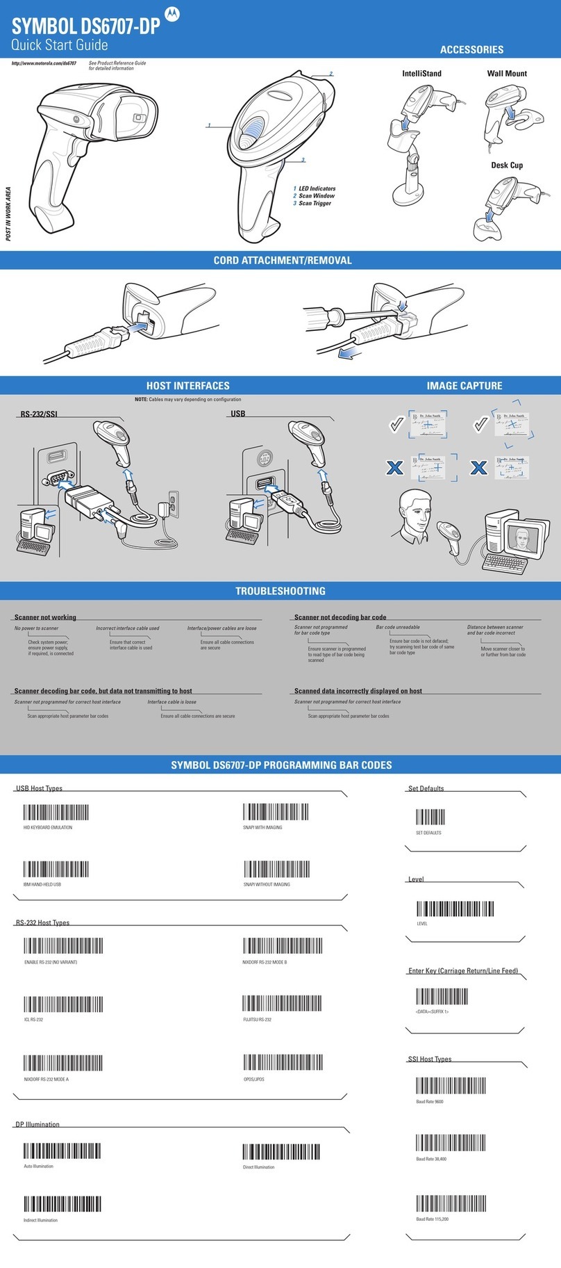 Motorola SYMBOL DS6707-DP User manual